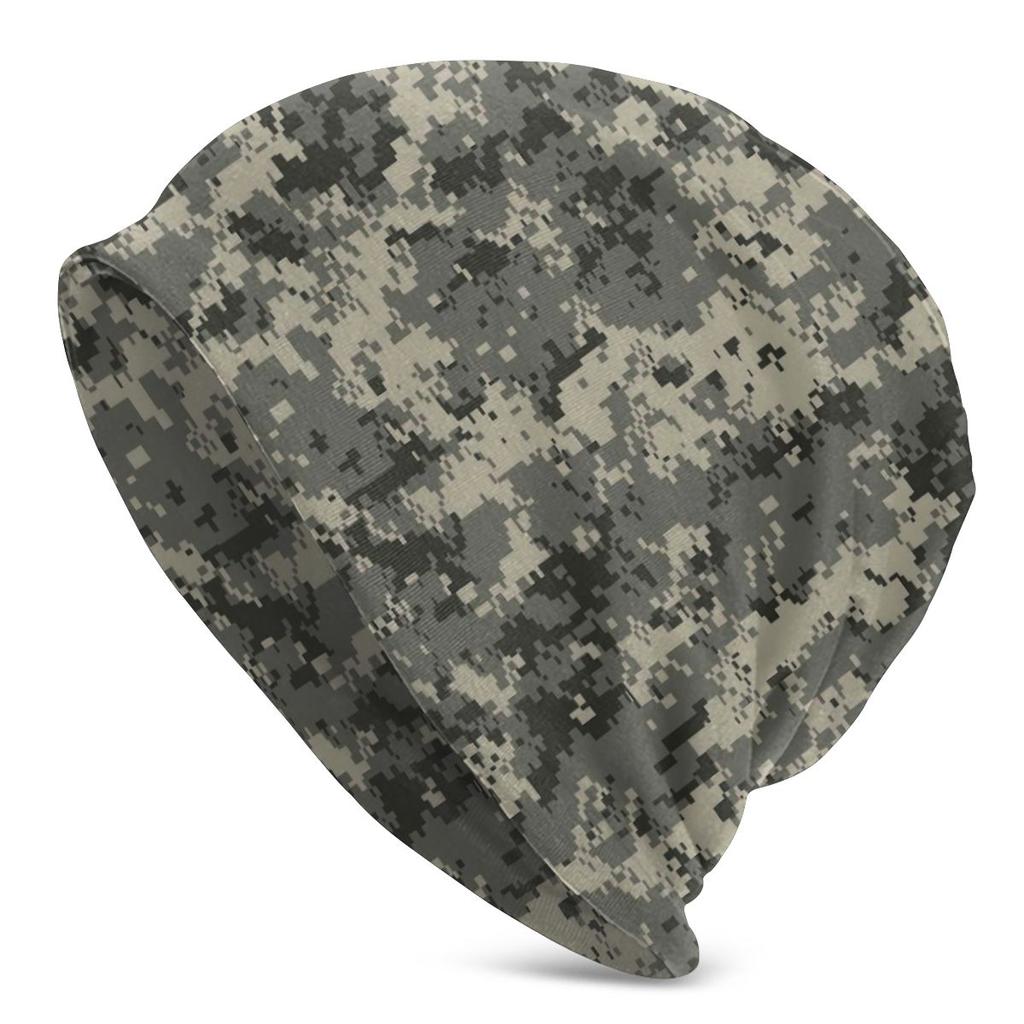 Atacs Fg Camo Камуфляж Армейская Осенняя женская теплая шапочка Двойное использование Повседневная шапка с капюшоном