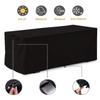 Waterproof Sturdy Covers Outdoor Deck Box Protective Cover Storage Benches Cover(Black)