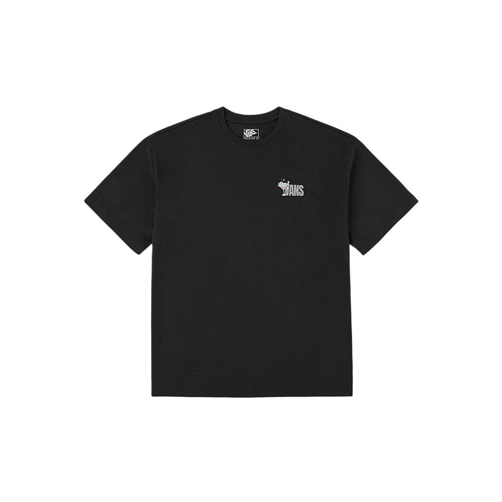 Vans Свободная футболка с круглым вырезом и короткими рукавами, унисекс, топы VN000TMXBLK