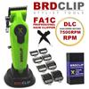 Professional FADE Blade Oil Head Electric Cordless Hair Clipper Green Gradient Hair Trimmer FA1C Men's Barber Machine