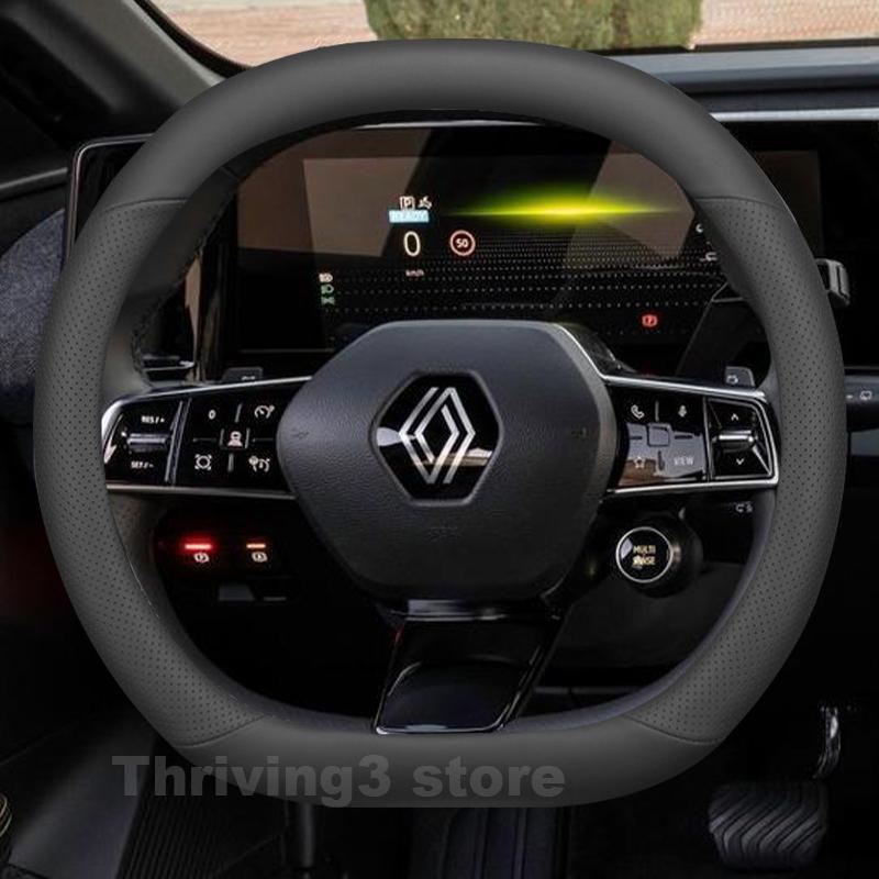 DAPO3 Кожаная Накладка на Руль Автомобиля Для Renault Austral e-tech Hybrid 2022-2026 Авто Руль Аксессуары Renault Austral