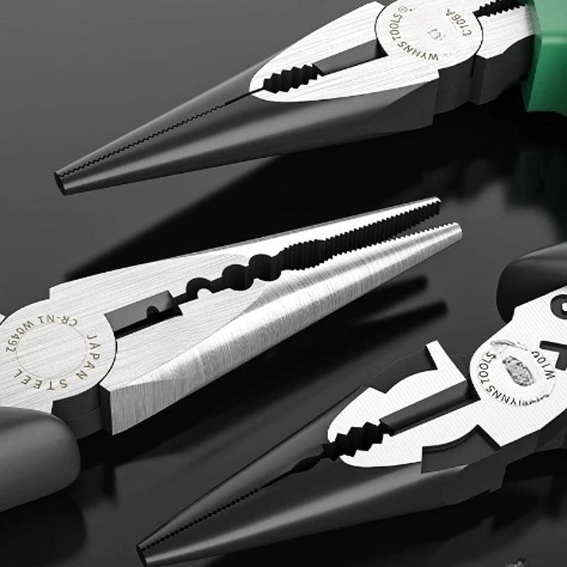 Электрик Кабельный кусачки Плоскогубцы 6" 8" Длинногубцы Кусачки Зачистка Обжим Ручной инструмент