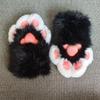 Kawaii Cartoon Cosplay Costume Gloves Furry Fursuit Kigurumi Plush Cat Paw Gloves Thicken Squeaky Kig Cosplay Props Party Gifts