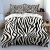 Zebra Stripe Print Bedding Set Bedding set (1 duvet cover, 2 pillowcases, duvet not included)