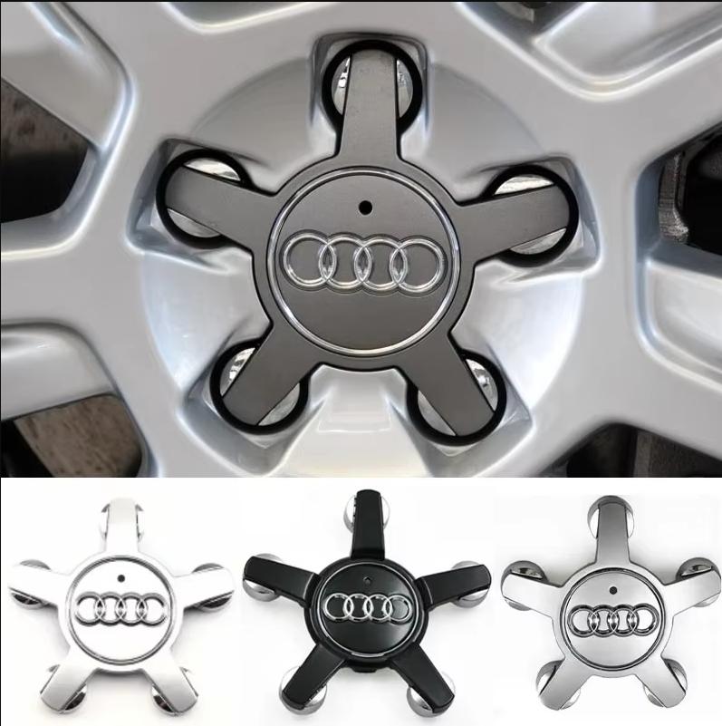 4Pcs/set 135mm 4F0601165N Car Wheel Hub Center Caps Emblem Cars Series Auto Rims Wheels Cover For Audi A4 A5 A6 A7 A8 Q5 Badge