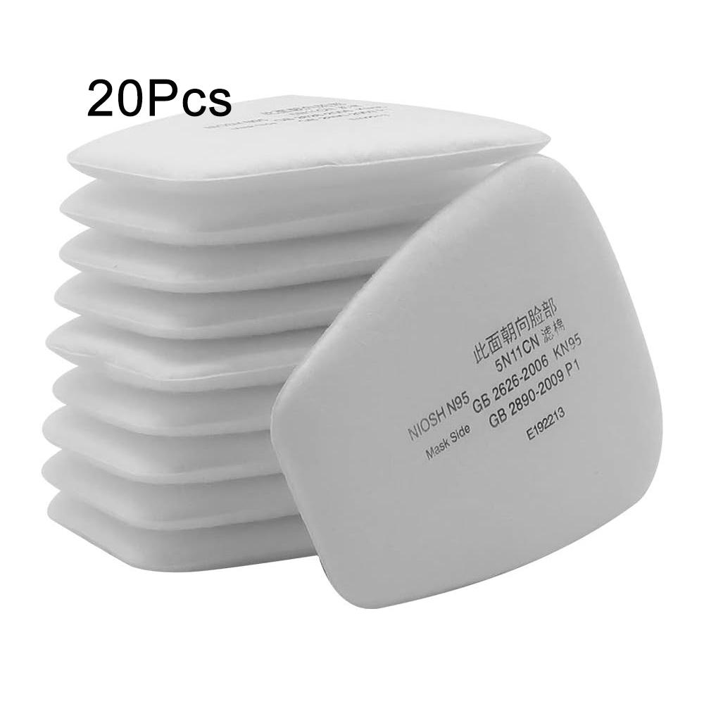 5N11 Dust Cotton Filter Paper Filters For 6001/6200/7502/6800 Series Chemical Spraying Painting Respirator Gas Mask Accessory