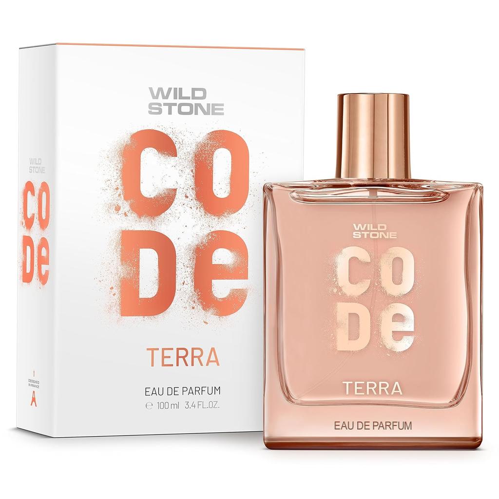 Wild Stone Code Terra Eau De Parfum For Men 100ml Long Lasting Earthy Musk Fragrance Perfume For Mature Sleek Classy Personality