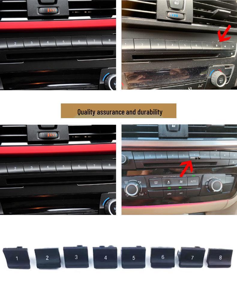 Блок управления климатом BMW 3 серии F30/F35: Кнопки кондиционера, CD, подогрева сидений и регулировки громкости