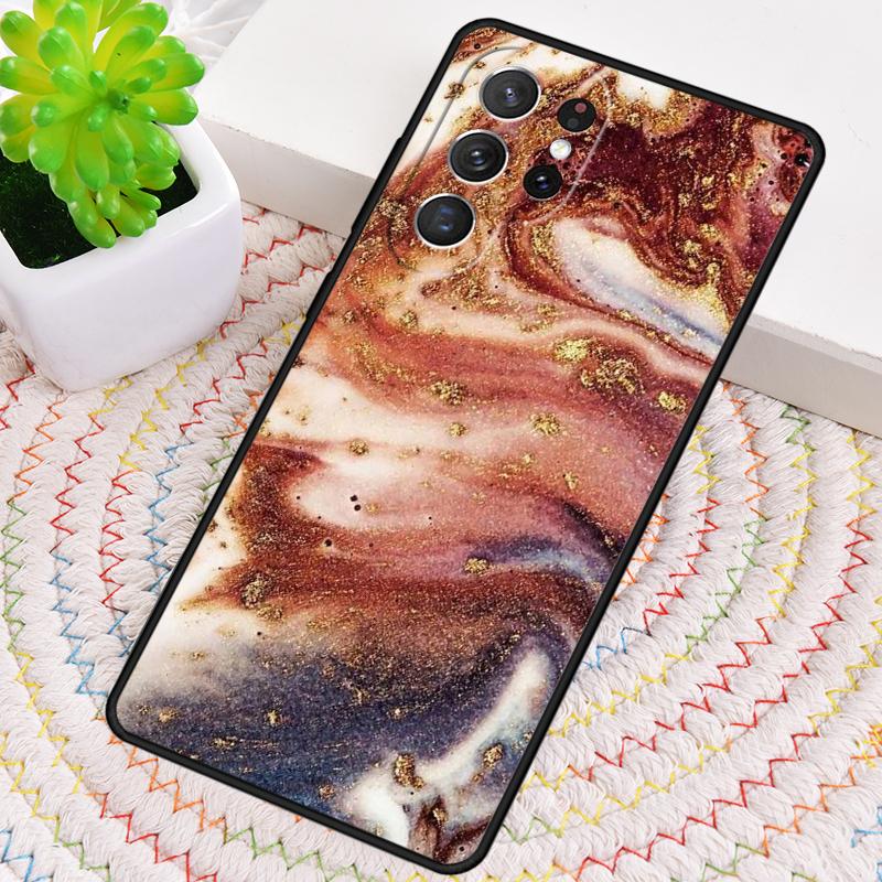 Силиконовый чехол для телефона с неоновым мраморным рисунком для Samsung Galaxy note 10 pro S26 S25 S24 S23 S22 S21 Plus S25Ultra Capa Cover
