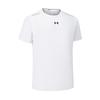 Under Armour Повседневная однотонная спортивная трикотажная футболка с круглым вырезом унисекс топы белые 22500509-100