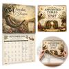 Family Faith Organizer 2026-2027 Appointed Times Wall Calendar, Spiral Bound Scripture Illustrated Calendar with Feast Educational Planner Days,