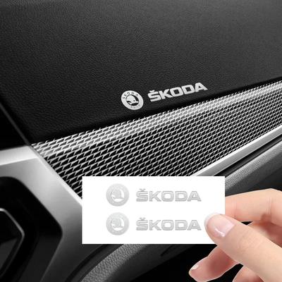 AFK1 Металлические наклейки на автомобиль Логотип на дворник для VRS SCALA FABIA Octavia Kodiaq Superb Karoq YETI Автомобильные светоотражающие наклейки на интерьер