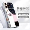Чехол в стиле абстрактной геометрии для iPhone 17 Pro Max Гибридный TPU+PC Магнитный для Magsafe Матовое покрытие для iPhone 16 15 14 13 Pro Max