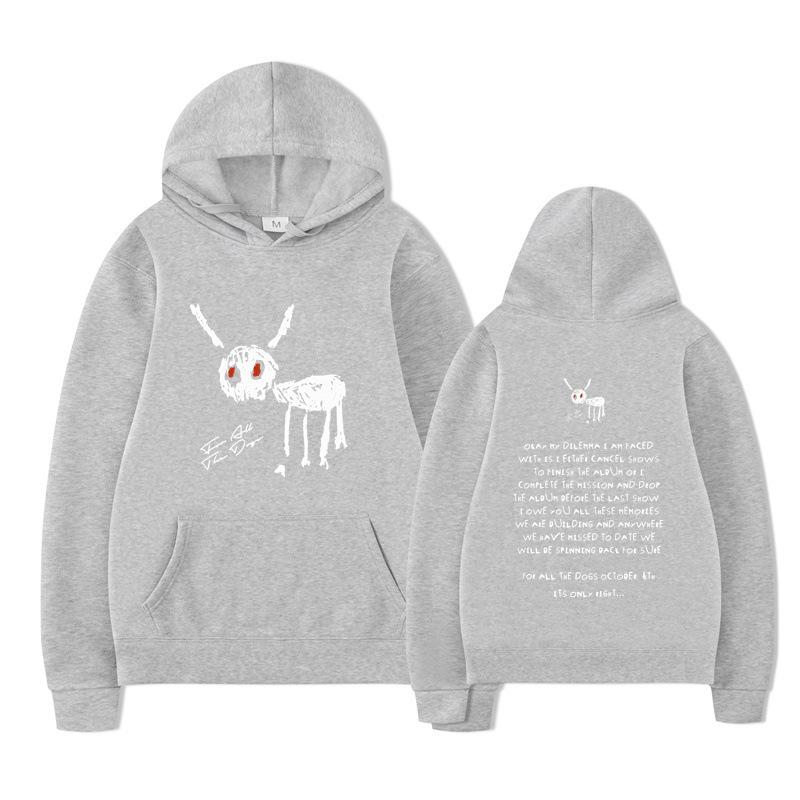 Рэпер Дрейк для All The Dogs Дизайн худи с надписью Мужская Женская Толстовка Флис Оверсайз Парные Уличная одежда Худи