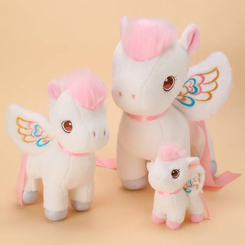 Latest Dunhuang Pegasus Doll Kawaii Stuffed Plush Toy Handmade Doll Cartoon Anime Cute Children's Birthday Gift Christmas