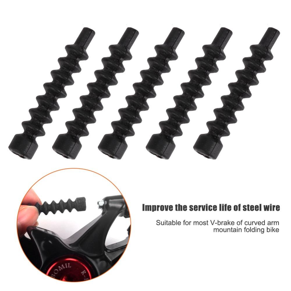 5 Pcs Waterproof V Brake Cable Boot Rubber Protective Hose Sleeve Bike V Brake Boot  Bicycle Repair