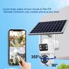 3M Солнечная 4G Камера-Монитор с Двойным Объективом, Резервным Питанием от Аккумулятора и Ночным Видением
