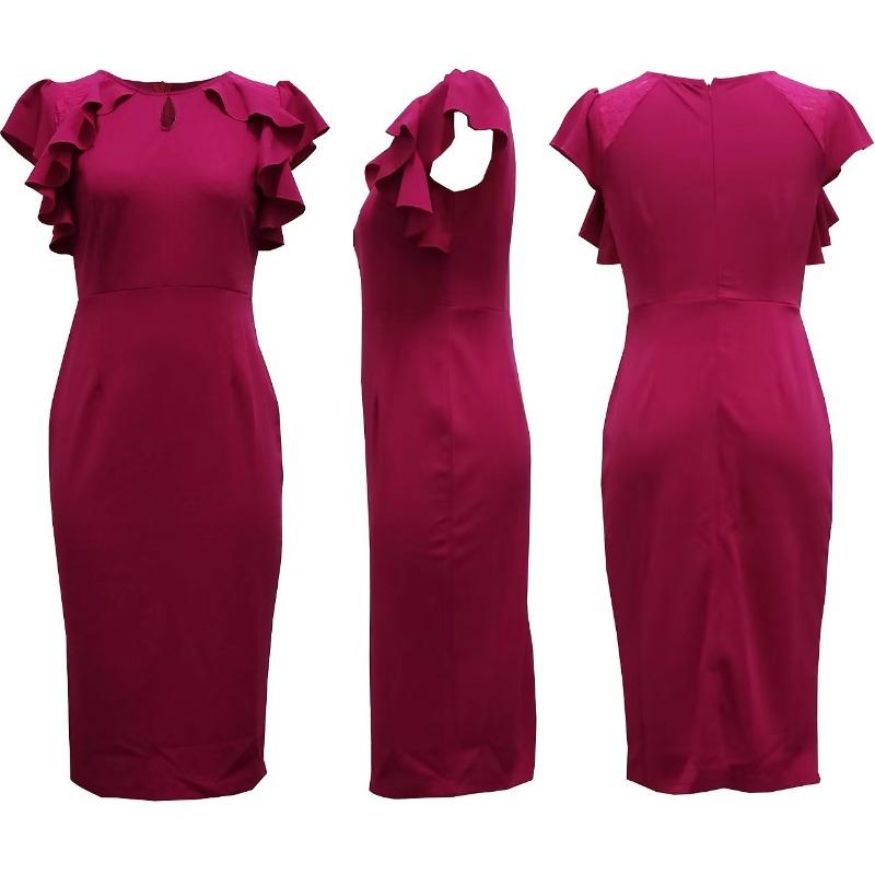 Сексуальное модное белое воротничковое тонкое однотонное платье с сумкой-ягодицей большого размера для женщин