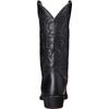 Men's Leather Retro Embroidered Boots Pointed Head Middle Tube Thick Soled Boots