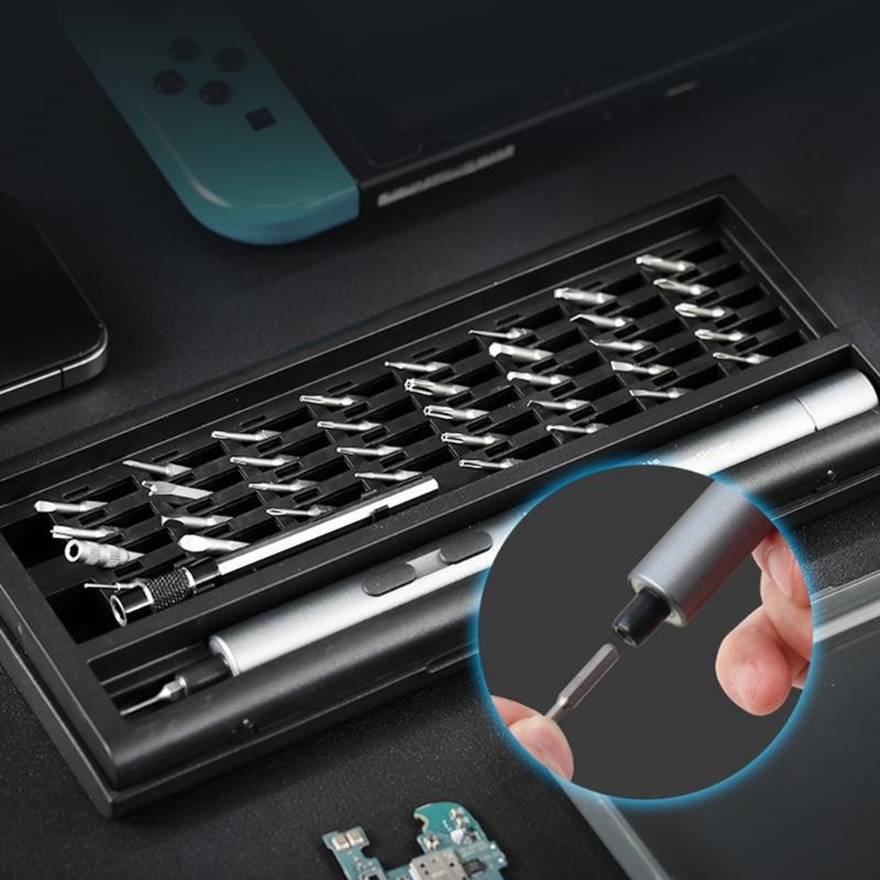 Набор электрических отверток, профессиональная USB-отвертка с быстрой зарядкой и светодиодной рабочей подсветкой, электроинструмент для ремонта