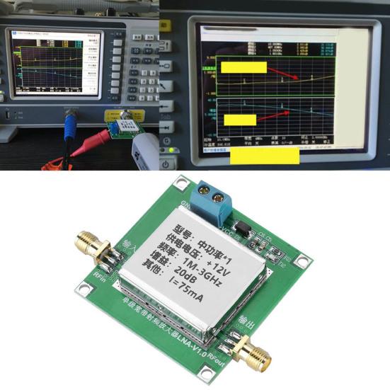 Малошумящий ВЧ-усилитель 3 ГГц Широкополосный 1 МГц-3 ГГц 2 дБ/0,5 ГГц Коэффициент усиления Широкий диапазон