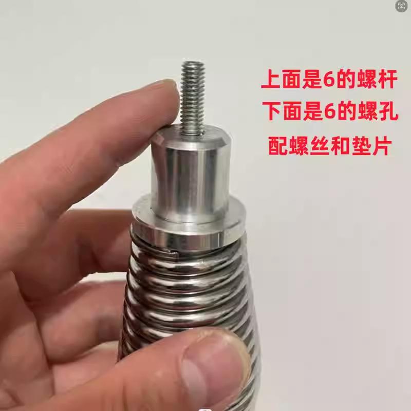 Motorcycle accessories metal compression spring car antennaflagpole antenna spring WIth M6 screw