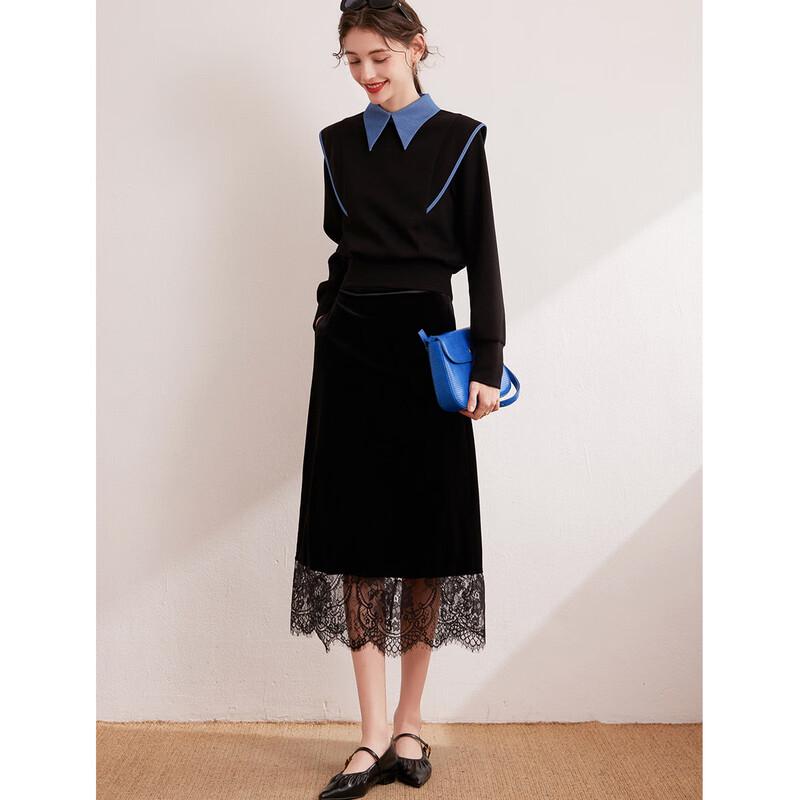 Женская толстовка-пуловер Bailuyu с цветными блоками и эффектом двухслойности