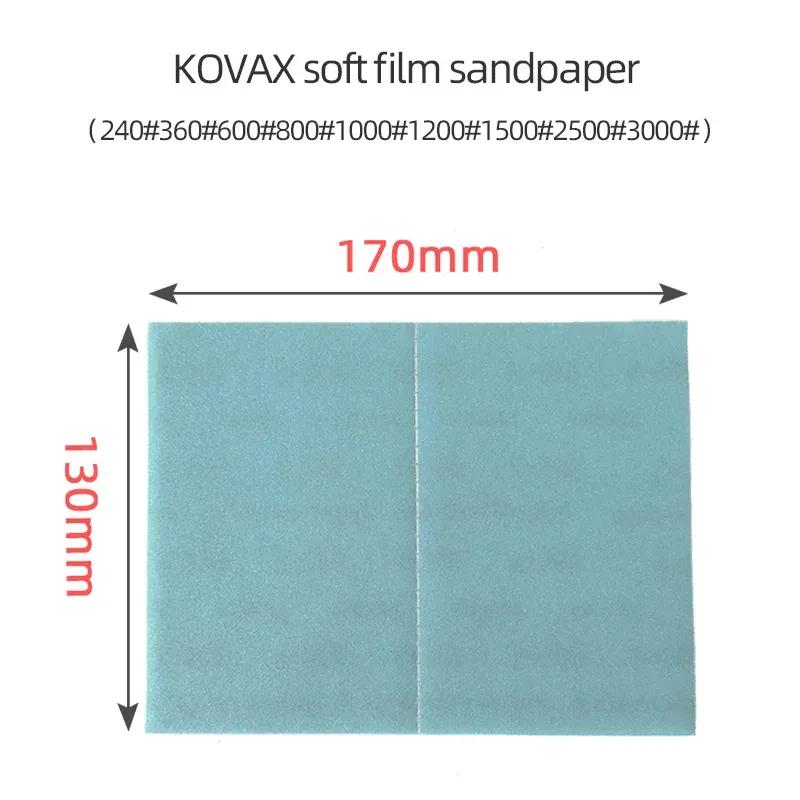Пневматическая шлифмашинка для сухой шлифовки 70x108 мм Японская KOVAX Double Eagle Автомобильная полировка Мягкая пленка Шлифовальная бумага для шлифмашинки