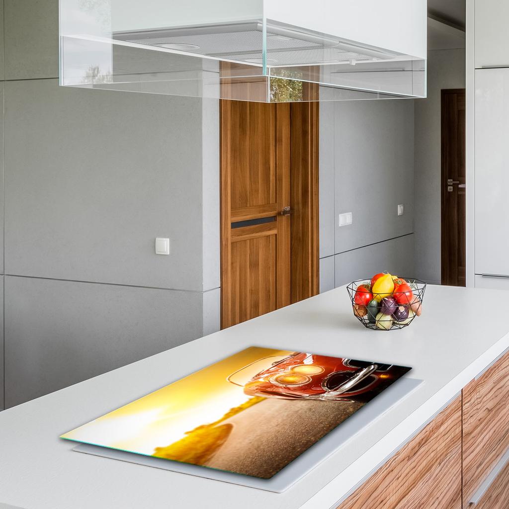 GLASS PROTECTIVE PLATE FOR STOVE 80x52 AUTO