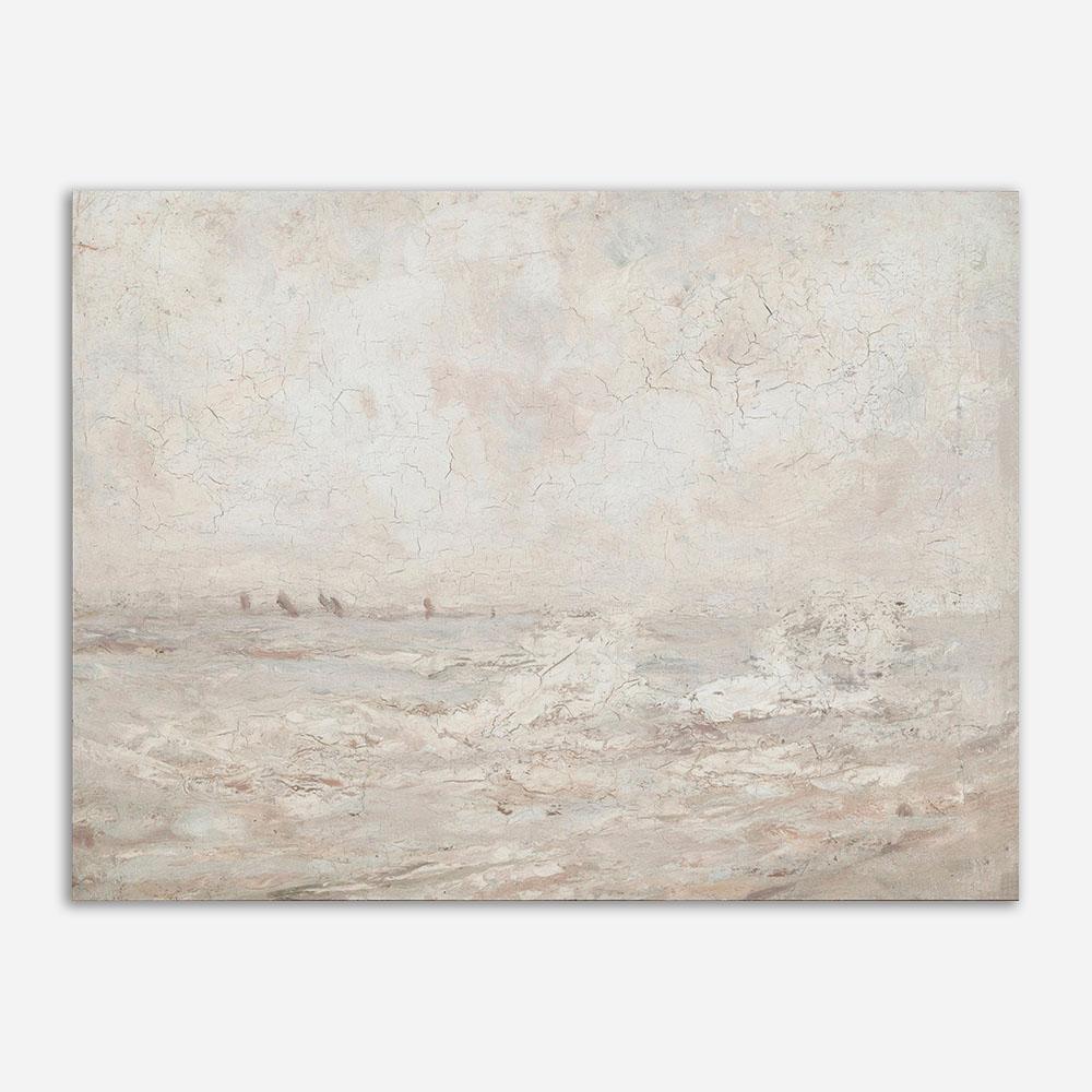 Винтажная морская галерея, настенный художественный набор, плакат и принт, нейтральное прибрежное украшение для дома, картина, холст, живопись для гостиной