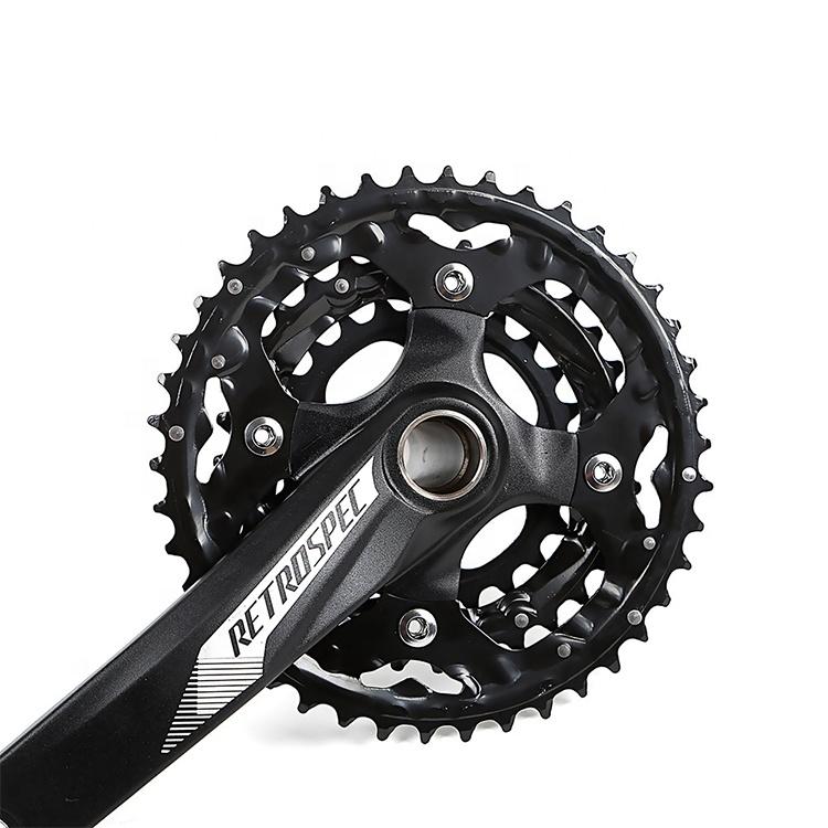 24-32-42T 104BCD Three-Piece 30-10 Speed Mountain Bike Crankset with Bottom Bracket Bicycle Chain Wheel Accessories