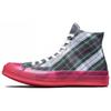 Chuck Taylor All Star 1970-х Полупрозрачная подошва HI Круглый носок Шнуровка Высокий верх Эспадрильи Унисекс Красный Серый