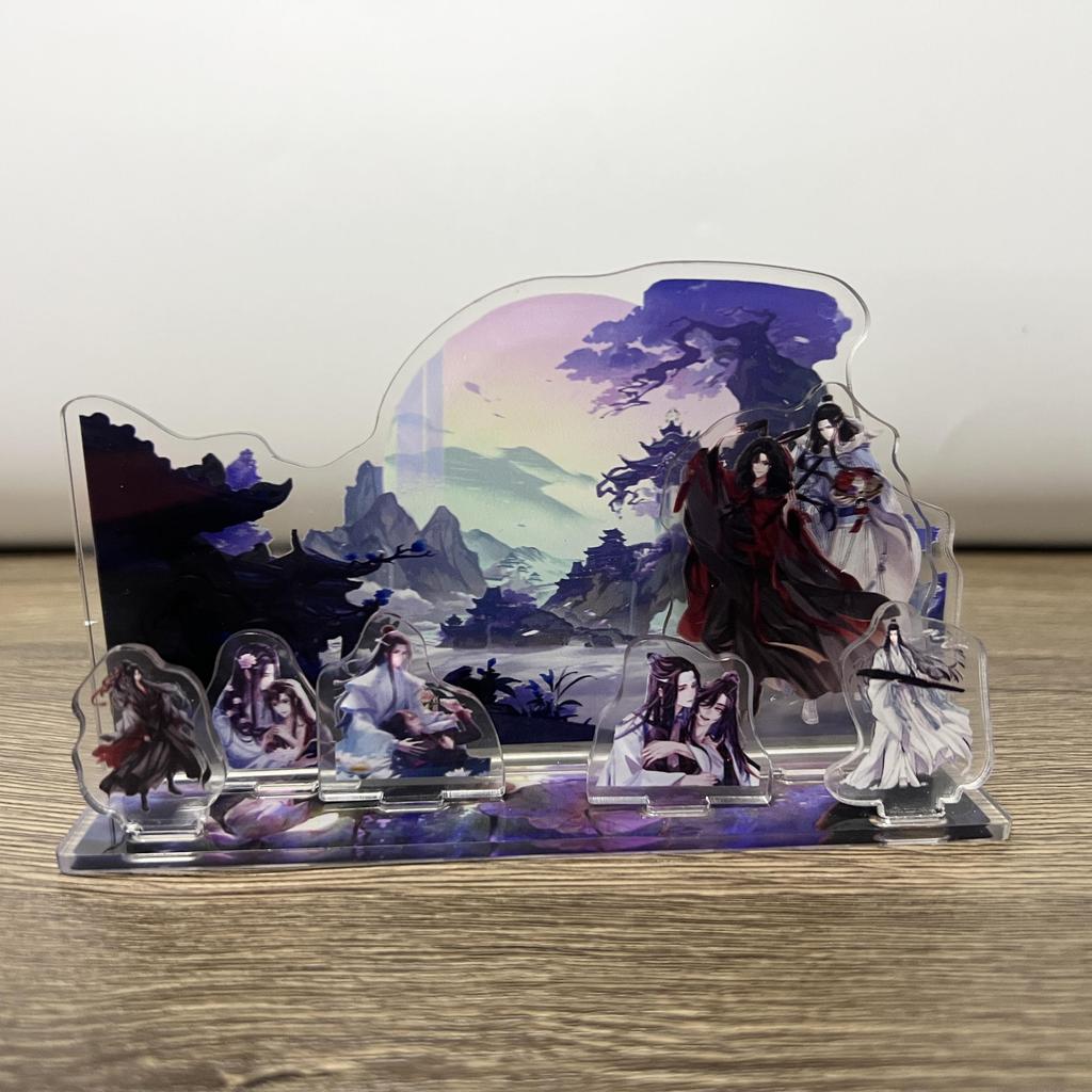 Аниме Heaven Должностные лица Благословение акриловая подставка Фигурка Мо Дао Зу Ши Модель Пластина Декор стола Игрушка