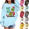 Children's Fashionable Casual Long-sleeved Loose Christmas Print Pullover Hooded Sweatshirt