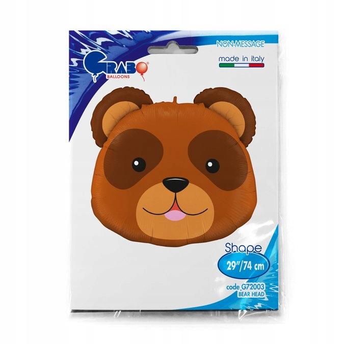 Bear Head Foil Balloon 29" 74 , 1 Piece