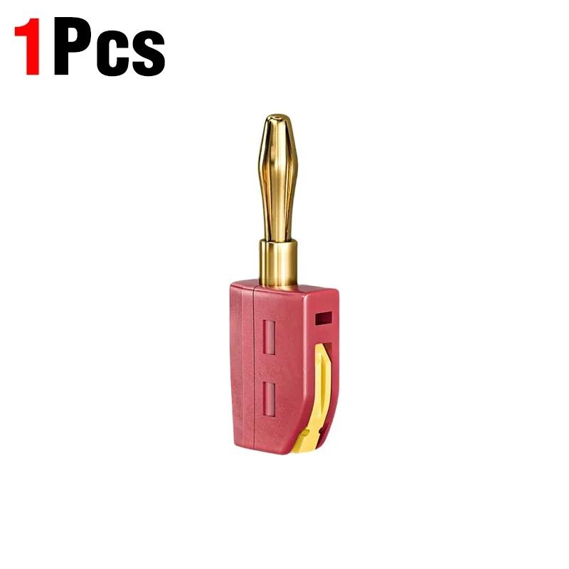 Portable 32A 4mm Banana Plug Solderless Quick Connect High Current Gold-Plated Banana Connectors Audio Copper Speakers Amplifier