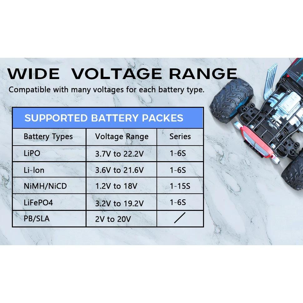 B6AC+ Battery Charger 15V 6A Built-in Adapter Lipo NiMh Li-ion Ni-Cd Digital RC Balance Charger Lipro Charger Discharger