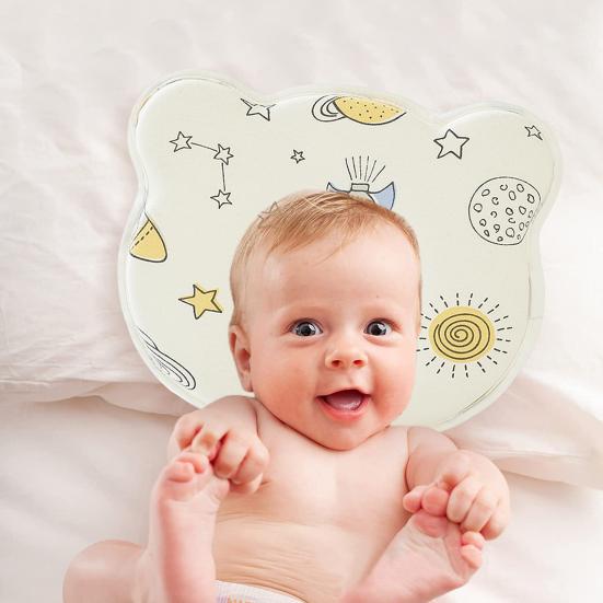 Подушка в форме ребенка, дышащая, удобная, предотвращает синдром плоской головы, подушка из пены с эффектом памяти для детей, чувствительных к аллергии