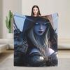 Soft Blanket Camping World of Warcraft Game  Bedding Throws  Flannel Bedspread For Couch Chair Sofa Bed Fluffy Sofa Bed Cover