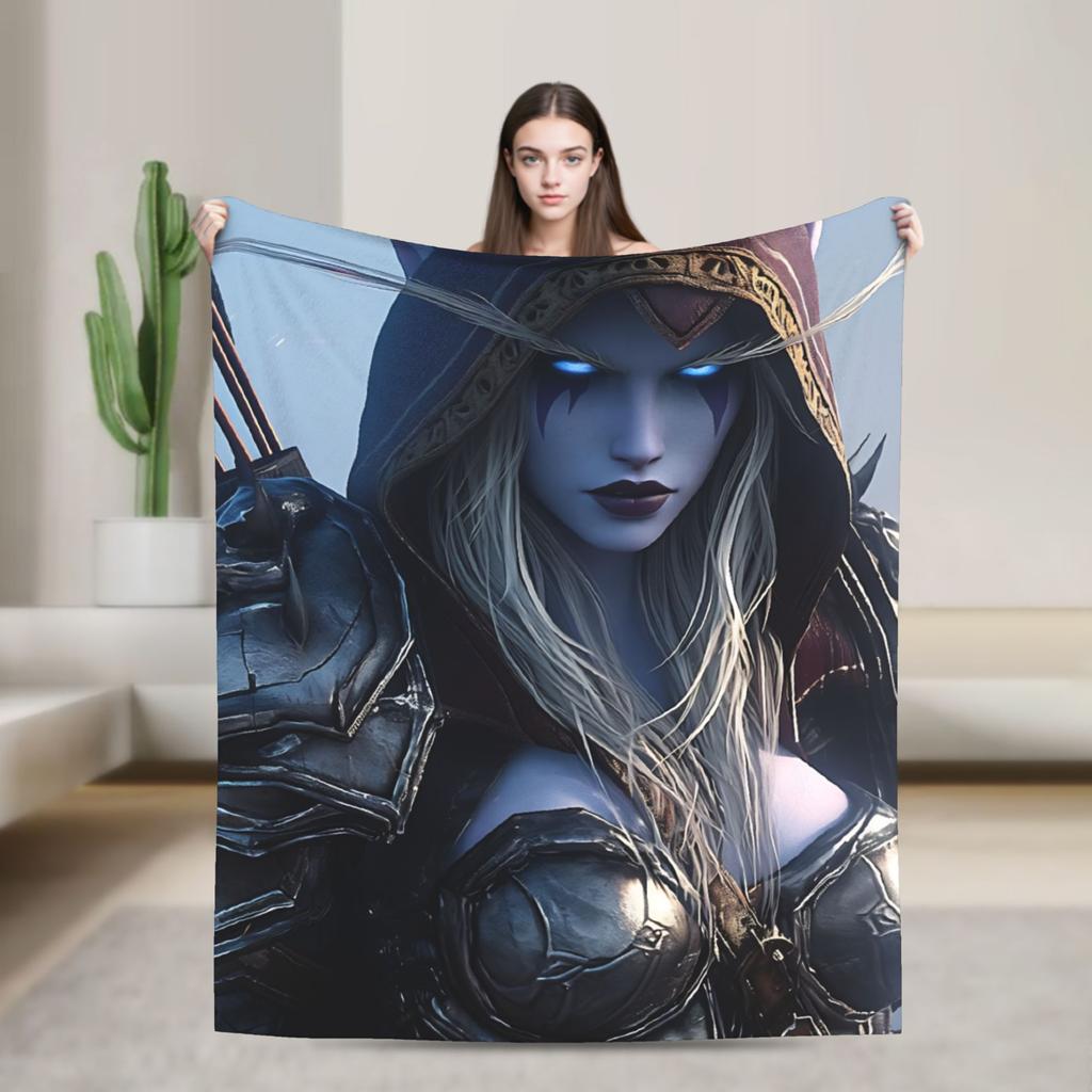 Soft Blanket Camping World of Warcraft Game Bedding Throws Flannel Bedspread For Couch Chair Sofa Bed Fluffy Sofa Bed Cover