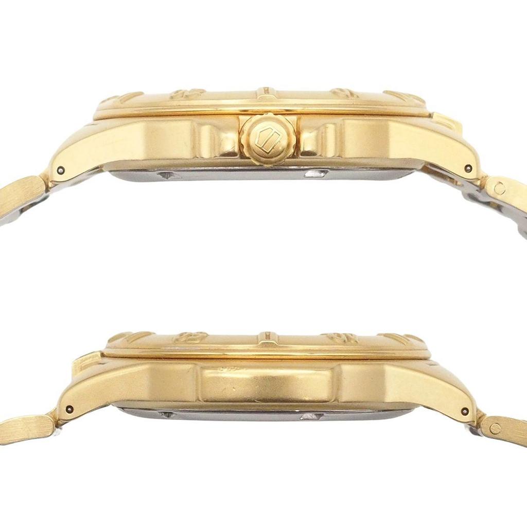 Used TAG HEUER Professional 4000 Series 200m Date 994.706K Ivory x Gold GP SS Men's Quartz Watch 101897954