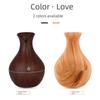Wood Grain Gradient Light Humidifier Vase for Aromatherapy - Perfect for Home, Office, or Motorcycle Use