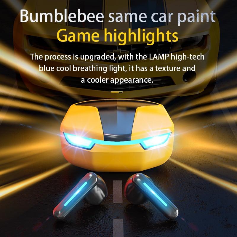 Игровые TWS-наушники Беспроводные Bluetooth-наушники с HD-микрофоном Спортивные 9D Стерео Музыка Hi-Fi Гарнитура Для iPhone Samsung Huawei Xiaomi