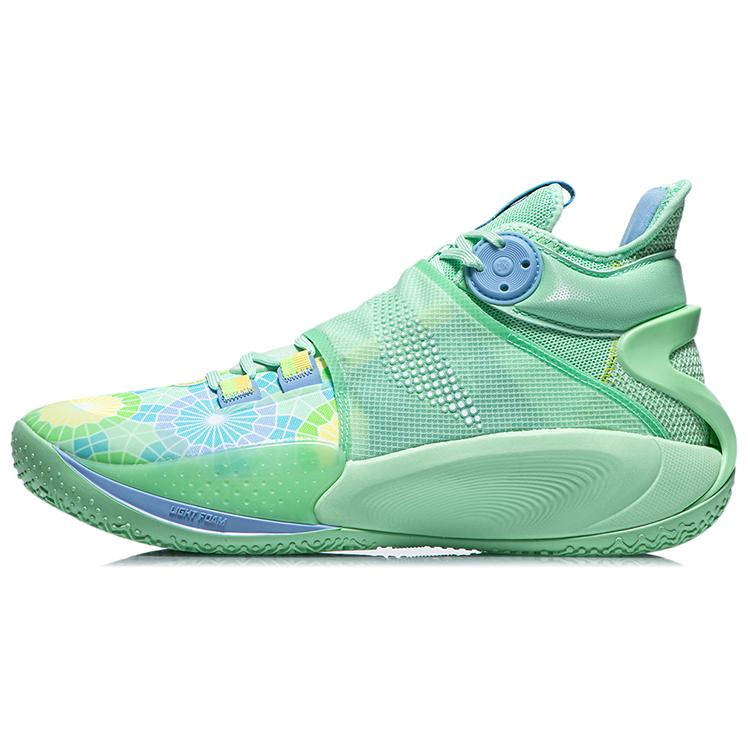 Баскетбольные кроссовки Li Ning SONIC 9 Мужские Средняя высота Мятно-зеленые ABAR011-E