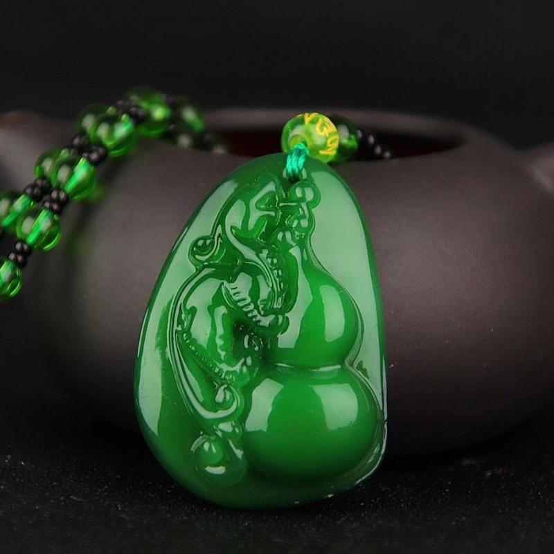 Classic Natural Chinese Agate Pendant Jade Necklace Charm For Women Men Jewelry Carved Blessing Lucky Amulet Gifts