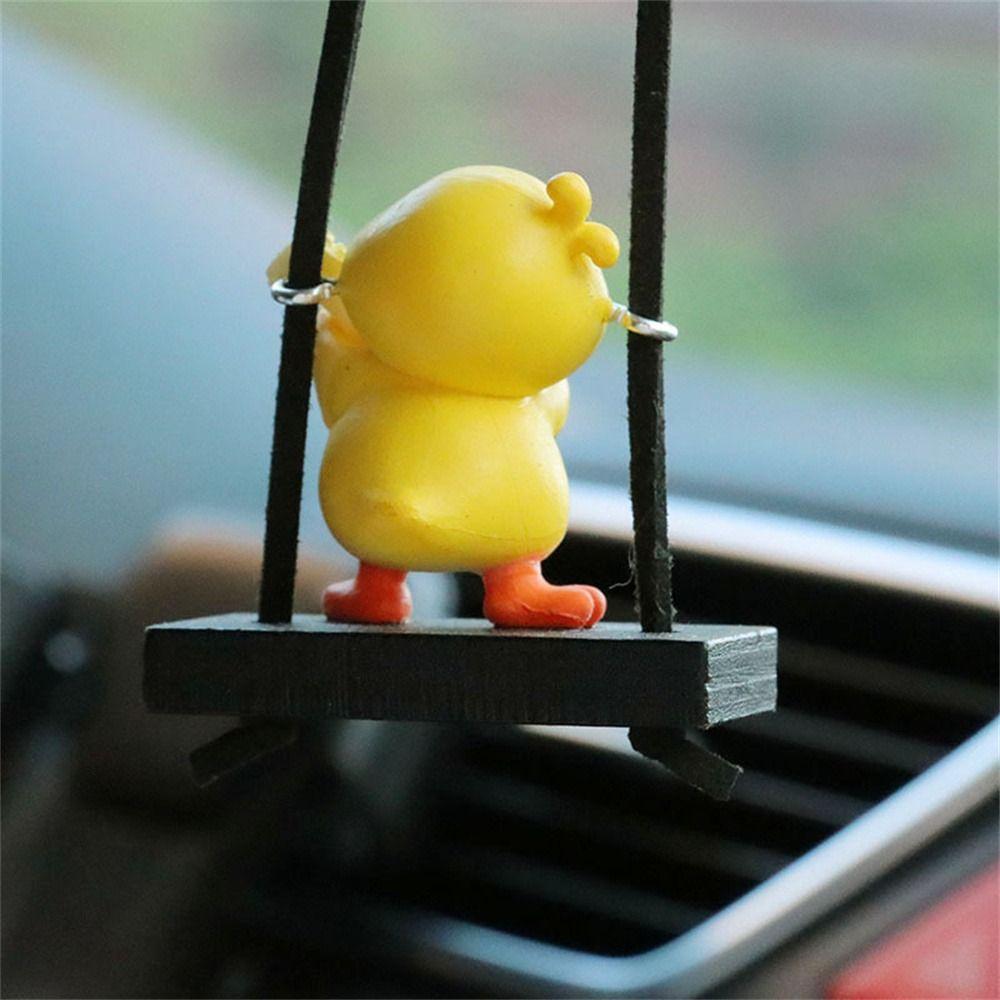 Little Yellow Duck Little Yellow Duck Animal Duck Car Pendant Creative   Interior Decor