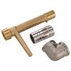Quick Coupler Key Tool G3/4 Rustproof Leakage Proof Hose Coupling Valve Key for Garden Yard