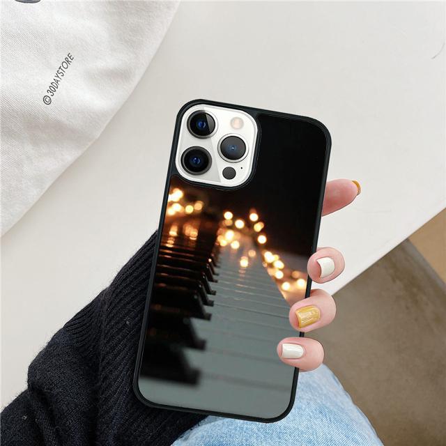 Клавиши пианино Чехол для телефона с клавишами пианино Для iPhone 17 Air 15 16 14 13 12 Pro Max 11 Pro Max Plus Чехол-ракушка