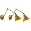 Nordic Brass Retro Loft Style Industrial Vintage Wall Lamp Adjustable Swing Arm Wall Light Edison Sconce Applique Murale