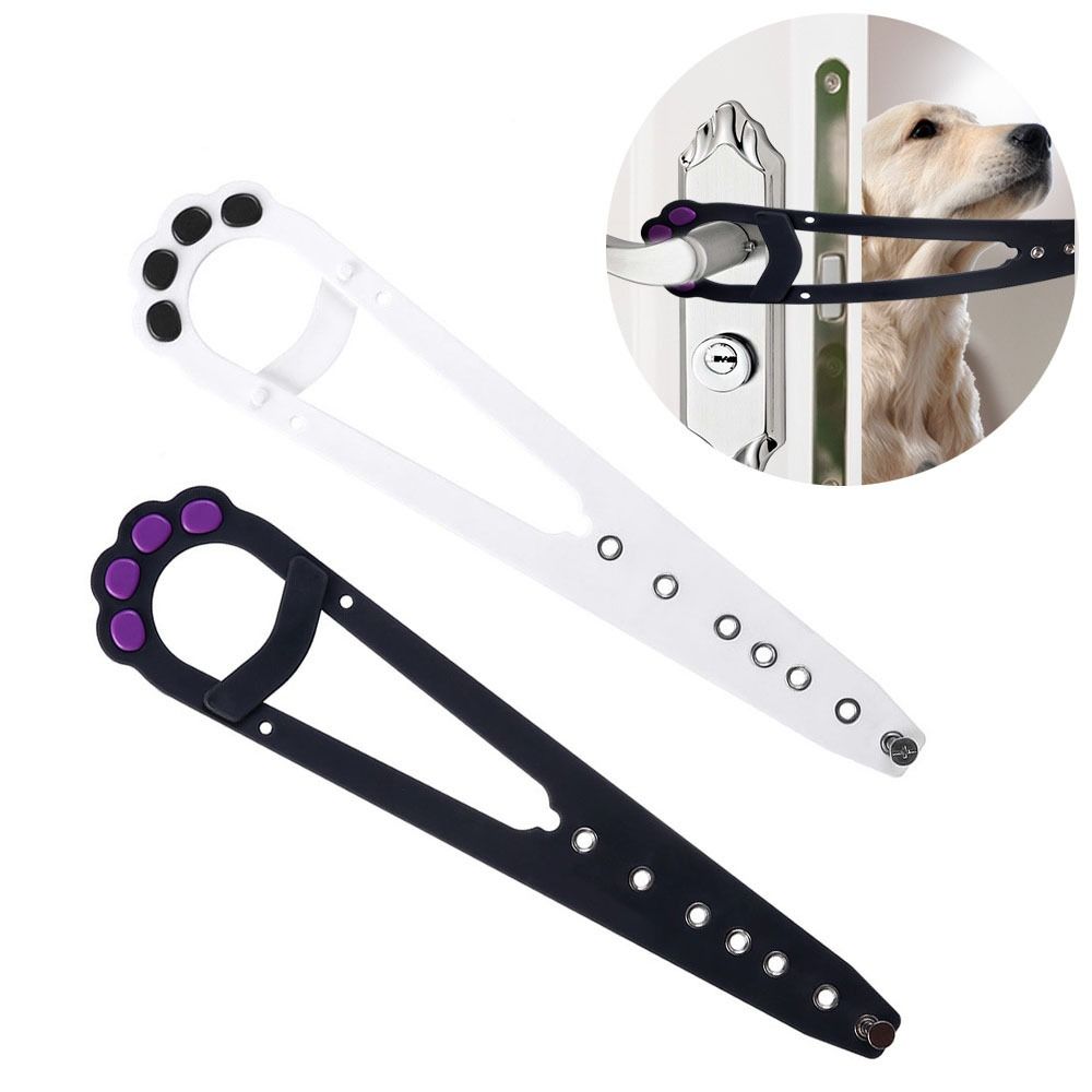 ABS Pet Door Closer Adjustable Dog Safety Door Buckle Flex-Door Strap Prevents Dogs From Entering
